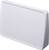 Grey, rectangular desk waste bin with rounded edges, without visible openings or logos.