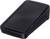A black, rectangular plastic enclosure with rounded edges, likely suitable for electronic components.