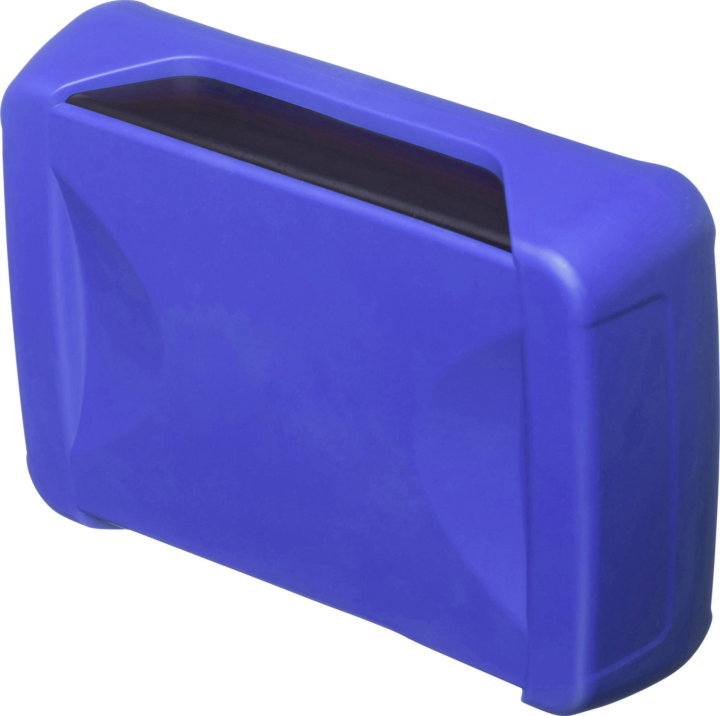 Blue case with robust design and integrated handle, suitable for transporting tools or technical equipment.