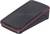 Black, trapezoid-shaped device with a red border, likely an electronic accessory, on a white background.