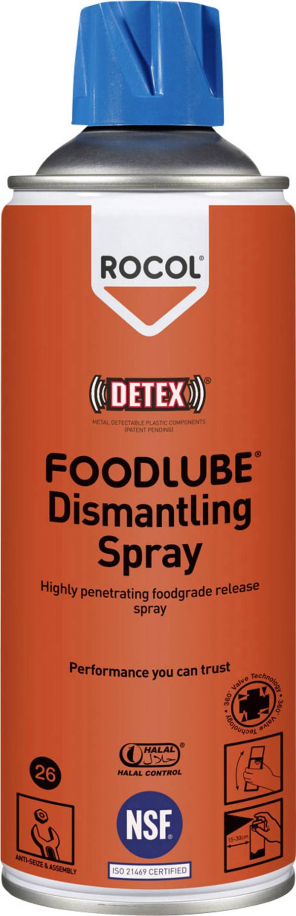 Rocol FOODLUBE DISMANTLING SPRAY Food LUBE DISMANTLING SPRAY penetrating oil  300 ml