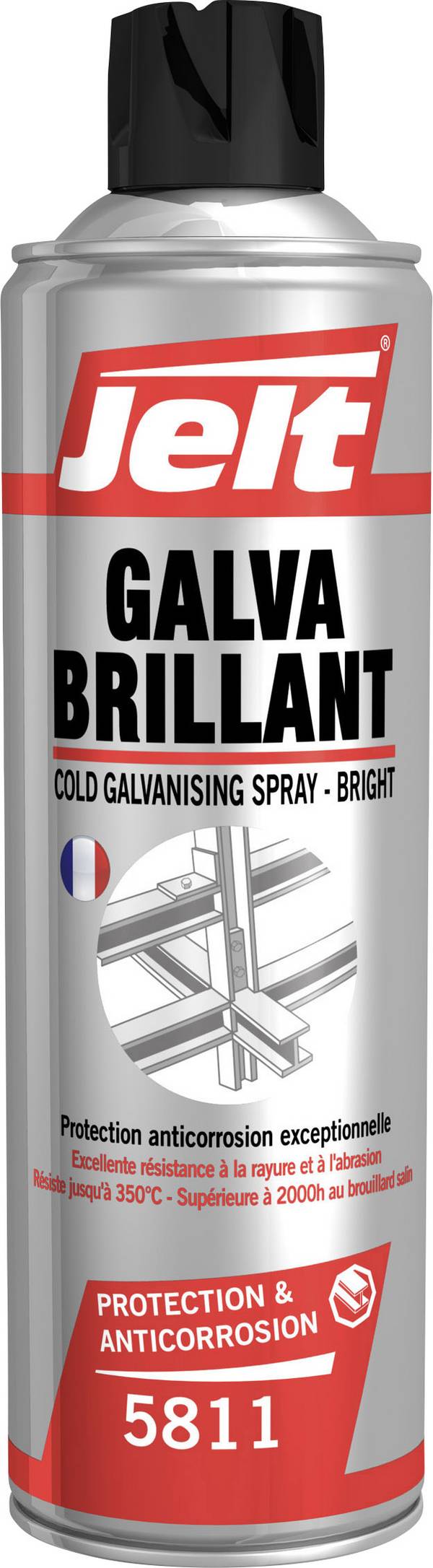 Jelt GALVA BRILLANT 005811 Zinc spray 500 ml