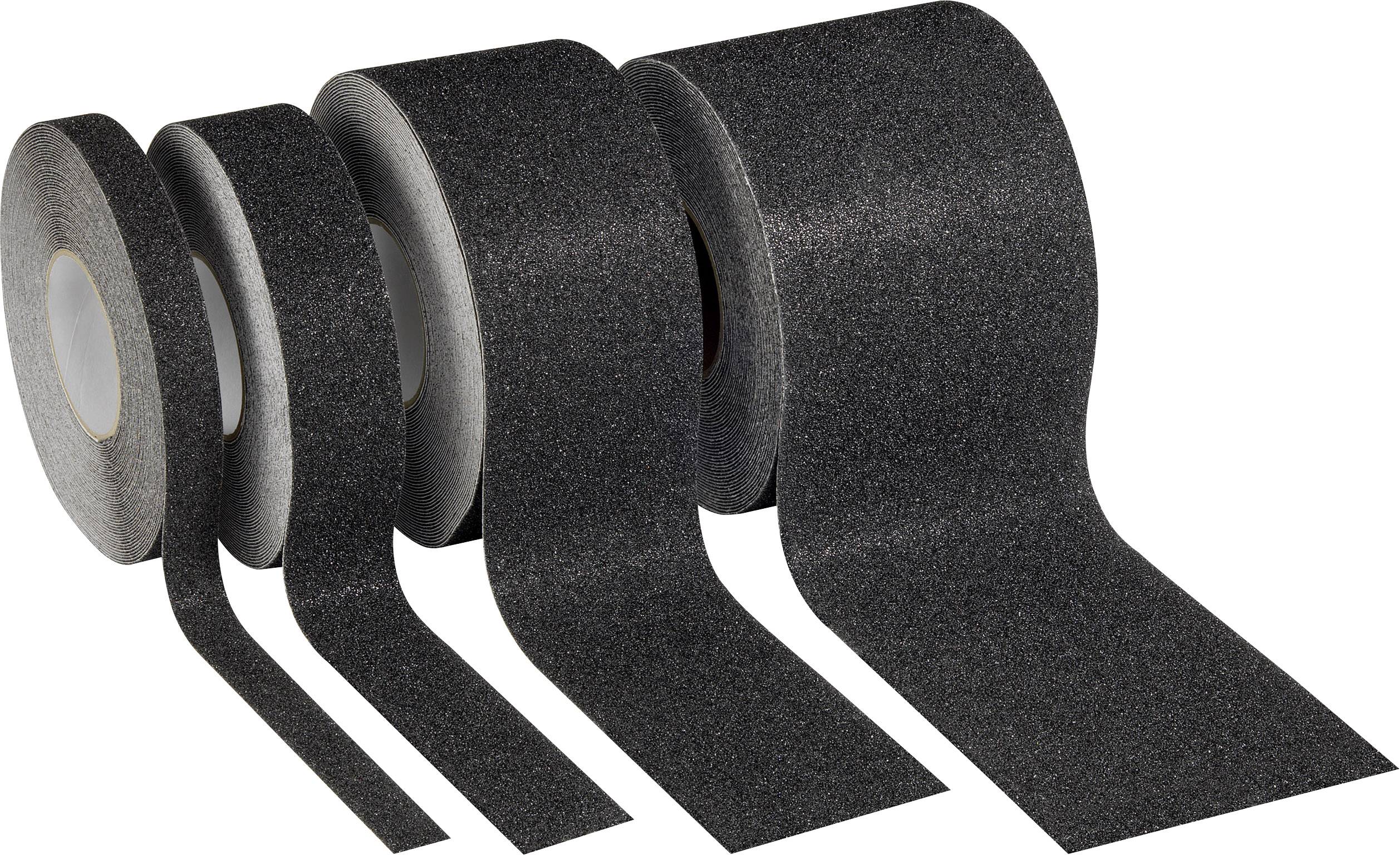 Rocol RS43530 Anti-slip tape black (L x W) 18.25 m x 25 mm Black