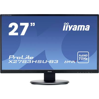 Iiyama PROLITE LED 68.6 cm (27 inch) EEC B (A++ - E) 1920 x 1080 p Full HD 4 ms VGA, HDMI™, DisplayPort, Headphone jack (3.5 mm), USB 2.0 AMVA+ LED