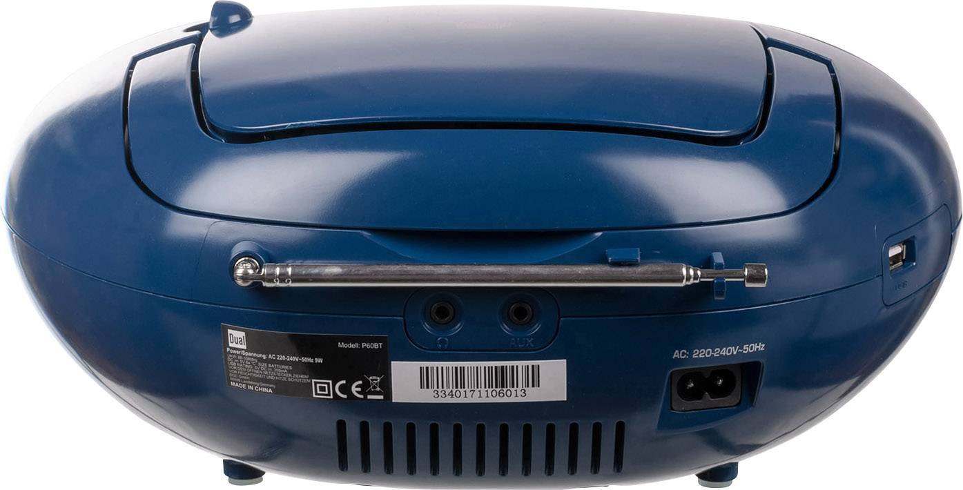 Dual P 60 BT Radio CD player FM AUX, Bluetooth, USB Blue-3