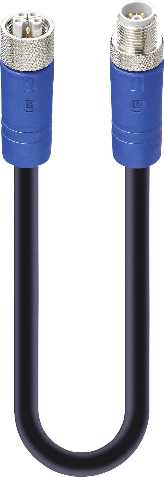 Lumberg Automation 934853184 Sensor/actuator connector (pre-fab) M12 Plug, Socket 2.00 m No. of pins (RJ): 5 1 pc(s)