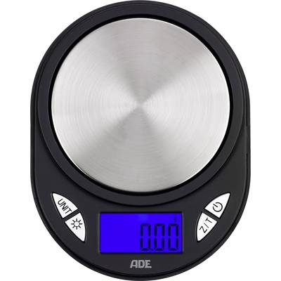 ADE TE1700 Fred Pocket scales  Weight range 100 g Readability 0.01 g battery-powered Black, Silver