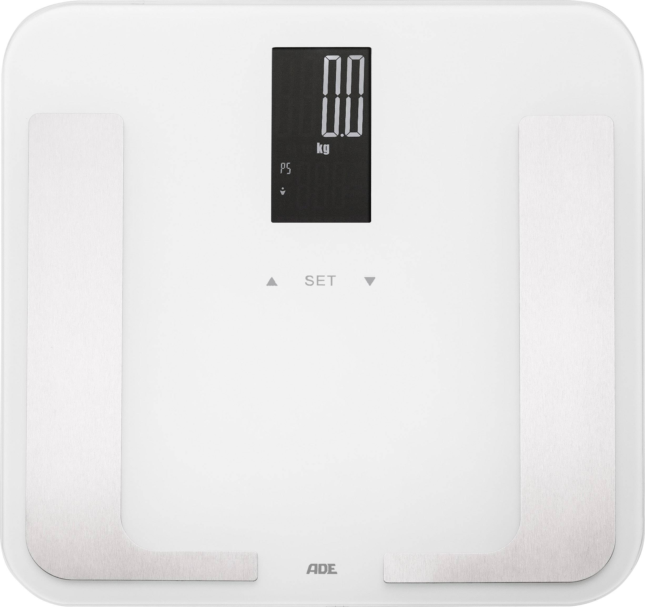 Ade Ba 1402 Bella Smart Bathroom Scales Weight Range 180 Kg White Your Review Ade Ba 1402 Bella Smart Bathroom Scales