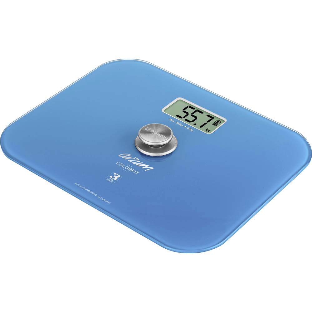 Digital Bathroom Scales Arzum Colorfit Blue Weight Range 150 Kg From Digital Bathroom Scales Arzum Colorfit Blue Weight Range 150 Kg