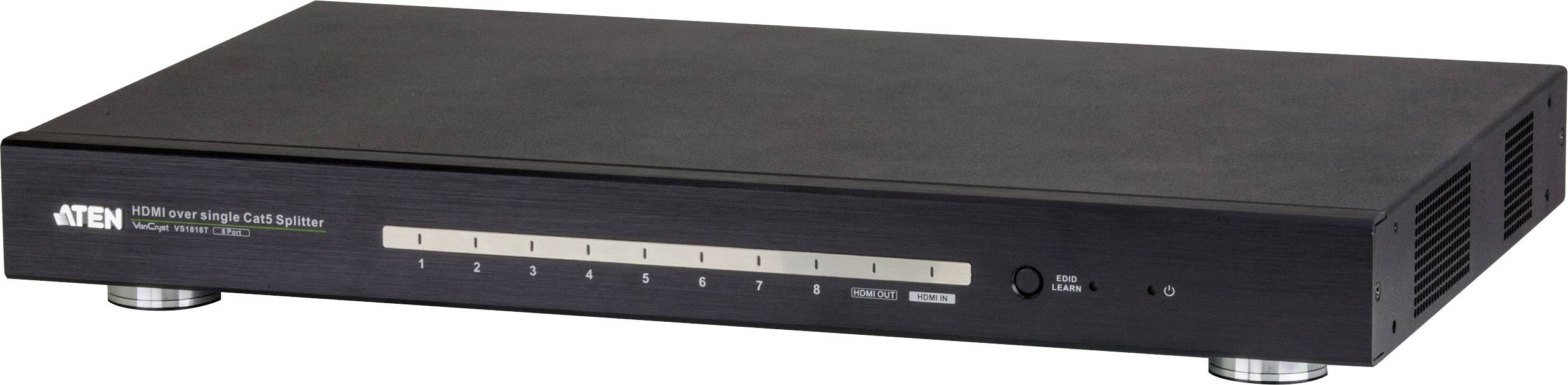 ATEN VS1818T-AT-G 8 ports HDMI splitter 4096 x 2160 p Black