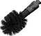 Black cleaning brush with bristles and handle, suitable for cleaning various surfaces.