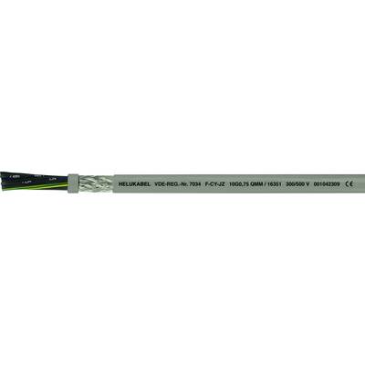 Grey cable with inscription: 'H05Z-K 1X6' and CE mark. Inner wires in green/yellow, blue, brown, black. Suitable for electrical installations.