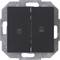 'Double switch with up and down arrows, suitable for electrical devices such as blinds or roller shutters.'