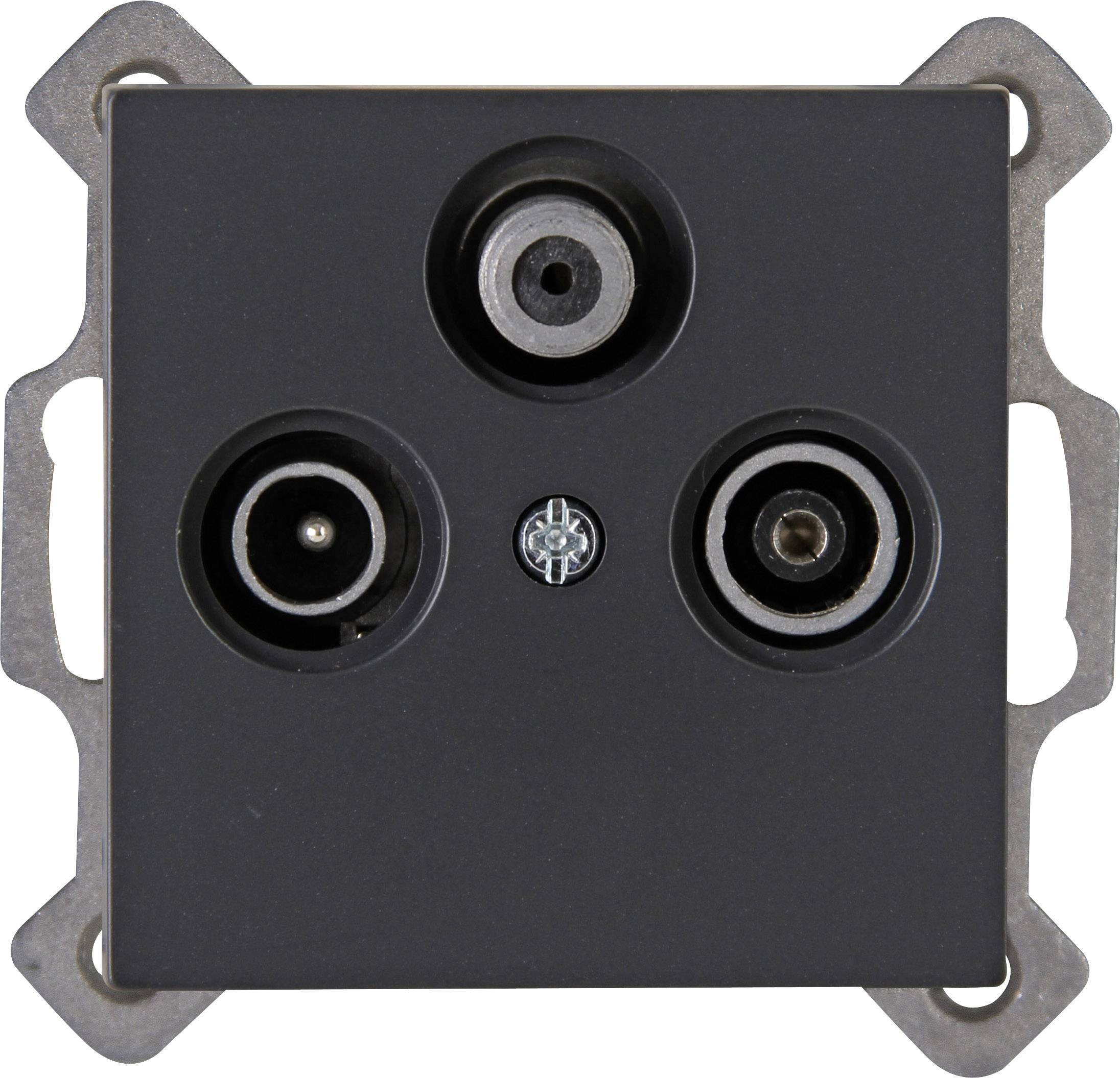 Kopp 1-piece Insert TV/radio/SAT socket ATHENIS Anthracite 941315083 1 pc(s)-0
