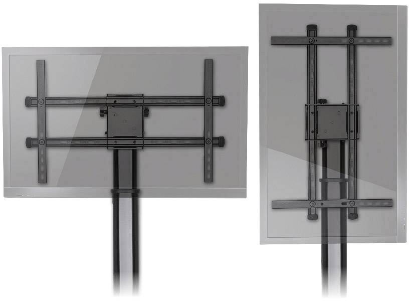 My Wall HP 106 L TV trolley 94,0 cm (37") - 177,8 cm (70") Retractable, Tiltable, Floor stand, Height-adjustable Portrai-3