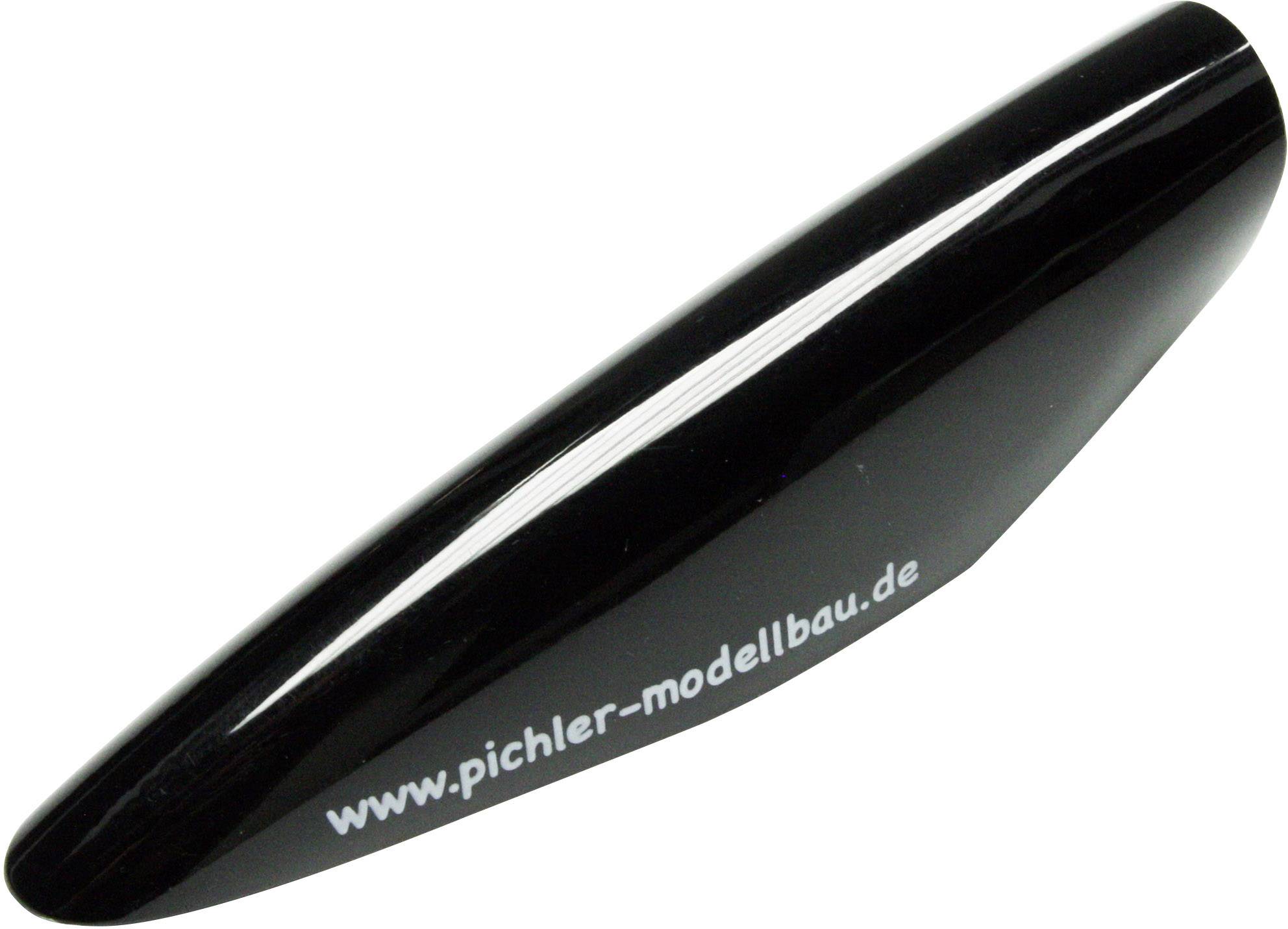 Black, streamlined model aircraft spinner with 'www.pichler-modellbau.de' inscription.