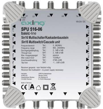 Axing SPU 516-06 SAT cascade multiswitch No. of participants: 16