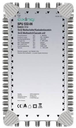 Axing SPU 532-06 SAT cascade multiswitch No. of participants: 32
