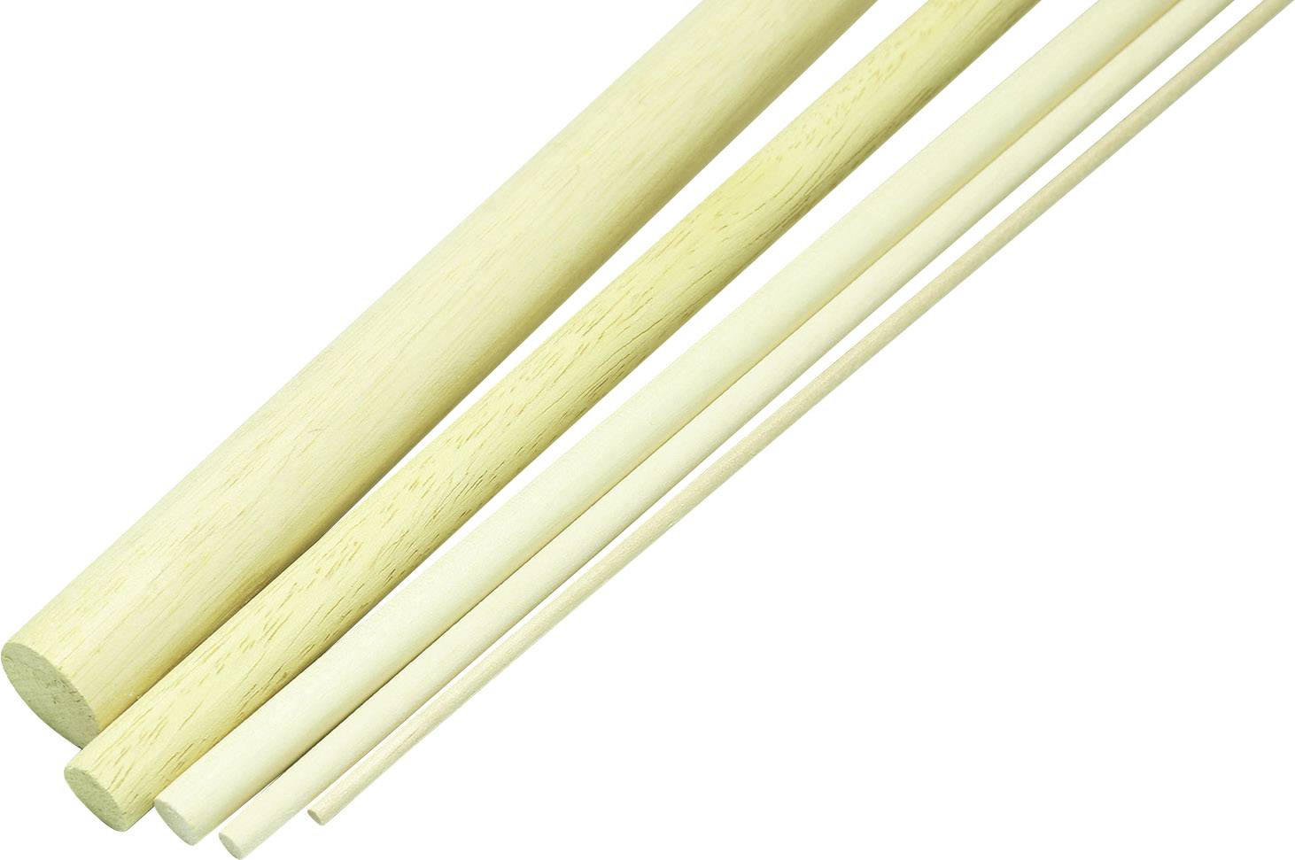 Hardwood Circular Rod (Ø x L) 6 mm x 900 mm 10 pc(s)-0