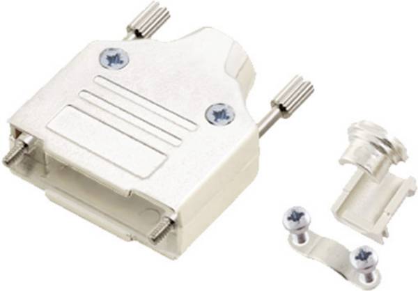 encitech MHDM15-K 6560-0136-02 D-SUB housing Number of pins: 15 Solid metal 180 ° Silver 1 pc(s)