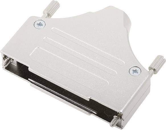 encitech MHDM37-K 6560-0136-04 D-SUB housing Number of pins: 37 Solid metal 180 ° Silver 1 pc(s)