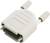 A grey VGA plug without cable, with two mounting screws on top. Electronic accessory component.