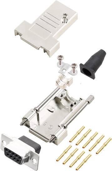 encitech DTSL09-LJSRG-T-DBCS-K 6355-0069-11 D-SUB receptacle set 180 ° Number of pins: 9 Crimp 1 pc(s)