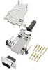 encitech DTZF09-DBCP-K 6355-0048-01 D-SUB pin strip set 180 ° Number of pins: 9 Crimp 1 pc(s)