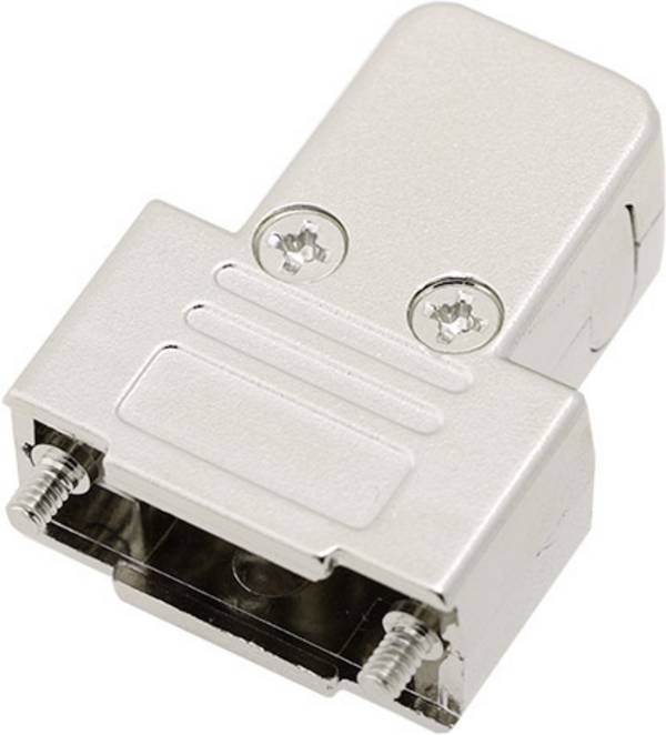 encitech TRI-M-9-K 6550-0100-01 D-SUB housing Number of pins: 9 Plastic, metallised 180 °, 45 °, 45 ° Silver 1 pc(s)