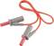 Red and grey measuring cable from VOLTCRAFT with two insulated plugs.