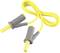 Yellow measuring cable with grey handles by VOLTCRAFT, used for electronic measuring instruments.