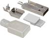 USB A plug + bend relief Plug, straight TC-2509034 TRU COMPONENTS Content: 1 Set