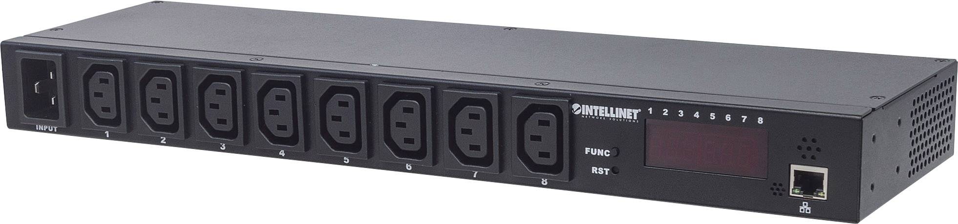 Intellinet 163682 19 inch Server rack cabinet power strip 1 U IEC C13 10A Fixed Suitable for (cabinet depths): > 300 mm 