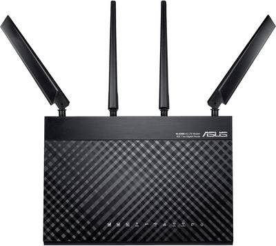 Asus 4G-AC68U AC1900 Wi-Fi modem router Built-in LTE, UMTS GHz, 5 GHz | Conrad.com