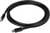 Black USB cable with rectangular plug ends, coiled into a circle.