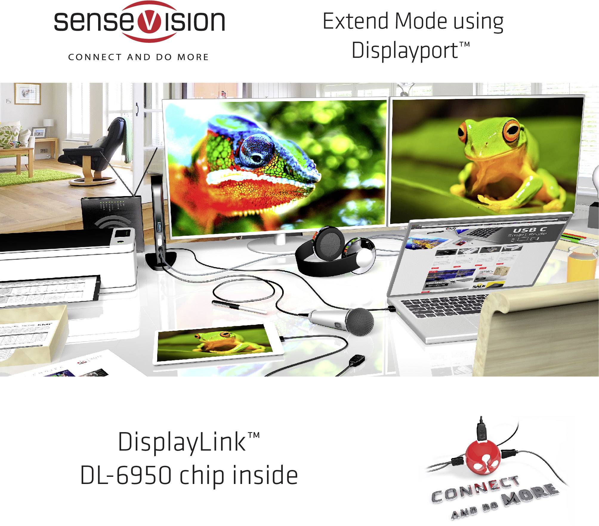 club3D CSV-1460 USB-C® docking station Compatible with (brand): Universal Elitebook, IdeaPad, Latitude, Lenovo Thinkpad,-2