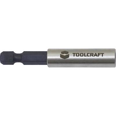 Metal impact driver adapter by Toolcraft, black and silver, for use with cordless drills and power tools.