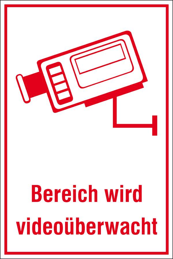 SafetyMarking 51.G5025 Notification Bereich wird videoüberwacht Aluminium (W x H) 200 mm x 300 mm 1 pc(s)