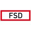 SafetyMarking 21.2856 Notification FSD Self-adhesive film (W x H) 210 mm x 74 mm 1 pc(s)