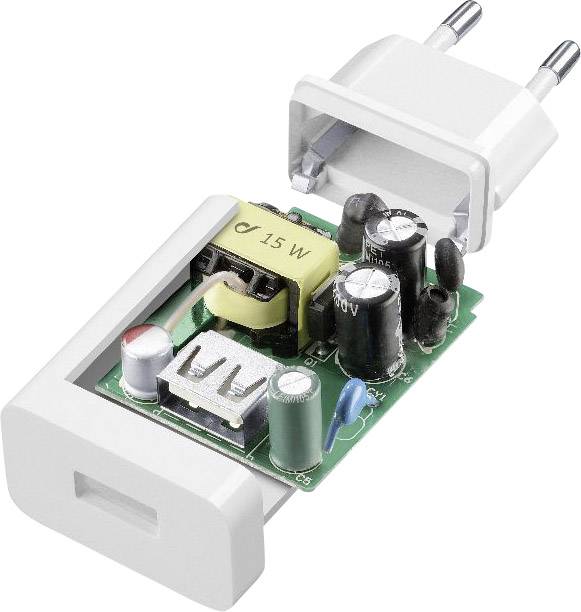 Cellularline ACHSMUSB15WW USB charger 15 W Mains socket Max. output current 2400 mA USB 2.0 port A No. of outputs: 1 x-2