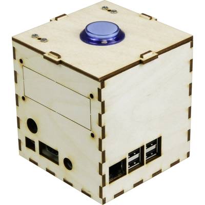 Joy-it Talking Pi Maker-Case SBC housing Compatible with (development kits): Raspberry Pi® Wood-0