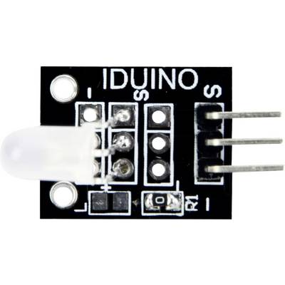 IR Sensor Module for Detecting Obstacles and Lines with Three Pins for Electronic Connections.