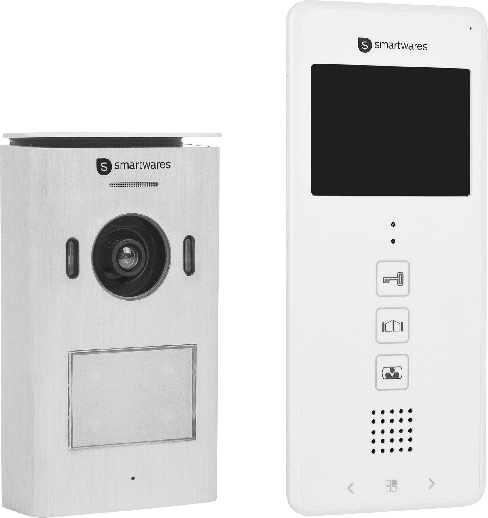 Smartwares DIC Video Door Intercom Two Wire Complete Kit Detached White Conrad Com