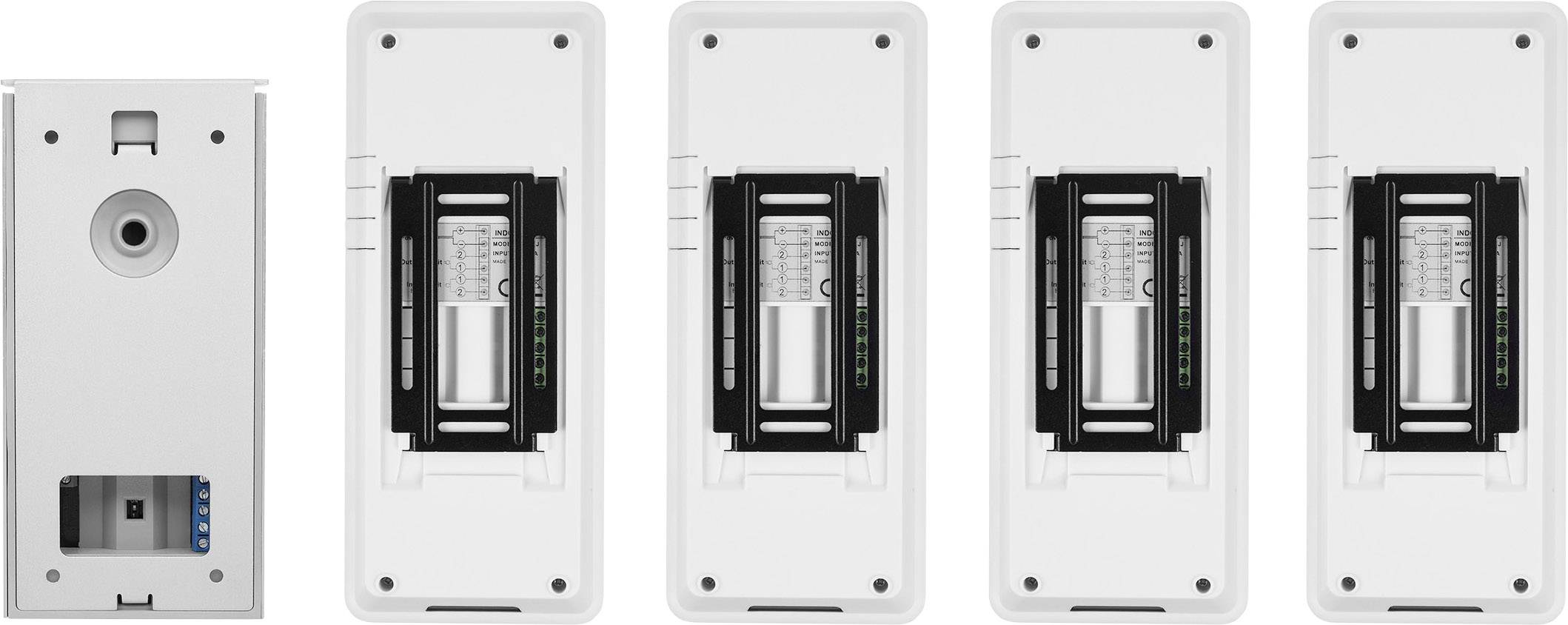 Smartwares DIC-21142 Door intercom Complete kit 4 flat building Silver, White-20