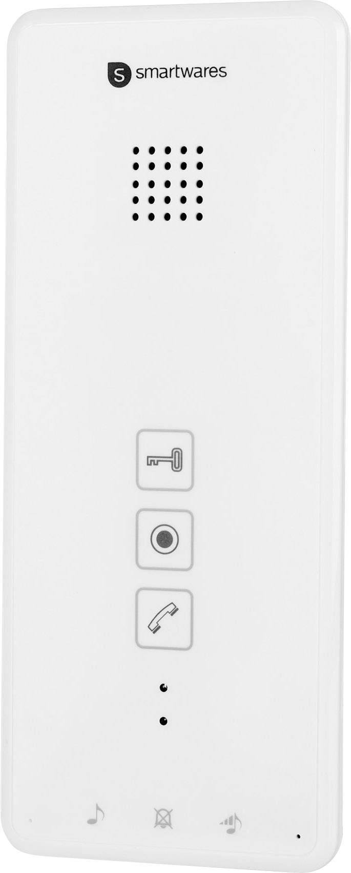 Smartwares DIC-21142 Door intercom Complete kit 4 flat building Silver, White-9