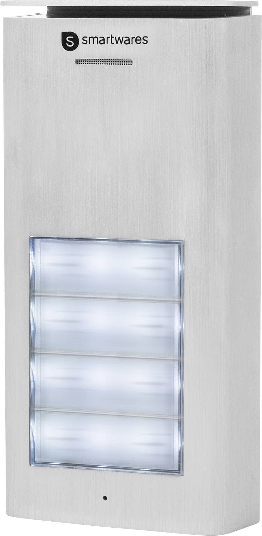 Smartwares DIC-21142 Door intercom Complete kit 4 flat building Silver, White-10