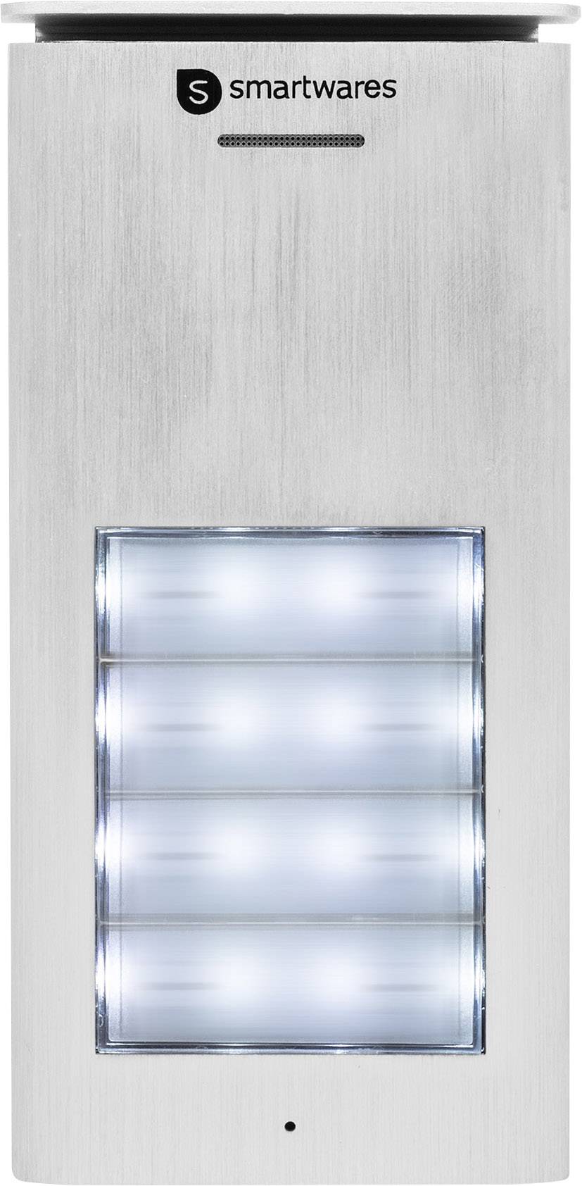 Smartwares DIC-21142 Door intercom Complete kit 4 flat building Silver, White-13