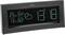 Digital clock with displays: 'IN TEMP 23.3°C', 'IN HUM 54%', 'OUT TEMP 13.7°C', 'OUT HUM 60%', and current time '13:18'. Cloud symbol indicates weather.