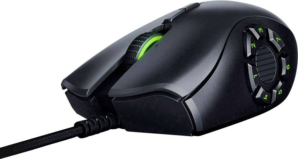RAZER Naga Trinity Ergonomic gaming mouse USB Optical Black 19 Buttons 16000 dpi Backlit, Ergonomic-2