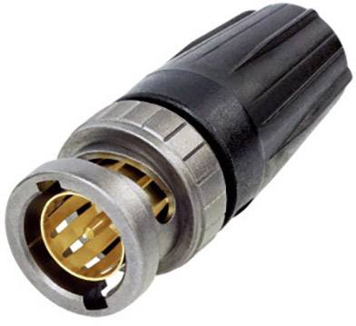 Neutrik NBNC75BLP7X BNC connector Plug, straight 75 Ω 1 pc(s)